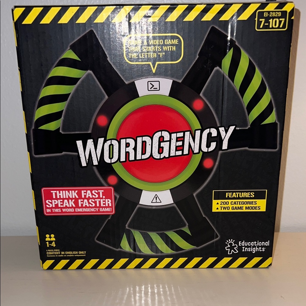 ✅ NWT WordGency Board Game